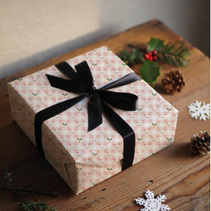 Freue dich, süße Rosen und Stechpalme  Geschenkpapier Set