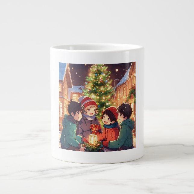 "Freuen Ansammlungen" Jumbo-Tasse (Vorderseite)