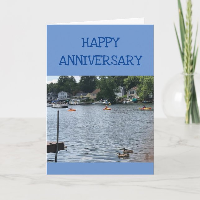 FREUEN SIE SICH AUF "ANNIVERSARY" ZU MEINER *LIEBL KARTE (Vorderseite)