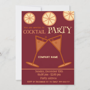 Freuen Sie sich auf coolen Weihnachtscocktail Part Einladung