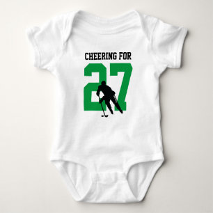 Freuen Sie sich auf das Green für den Custom Hocke Baby Strampler