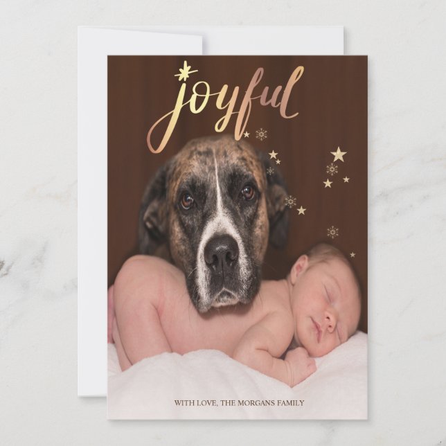 Freuen Sie sich auf das Weihnachtsfest des Hundes  (Vorderseite)