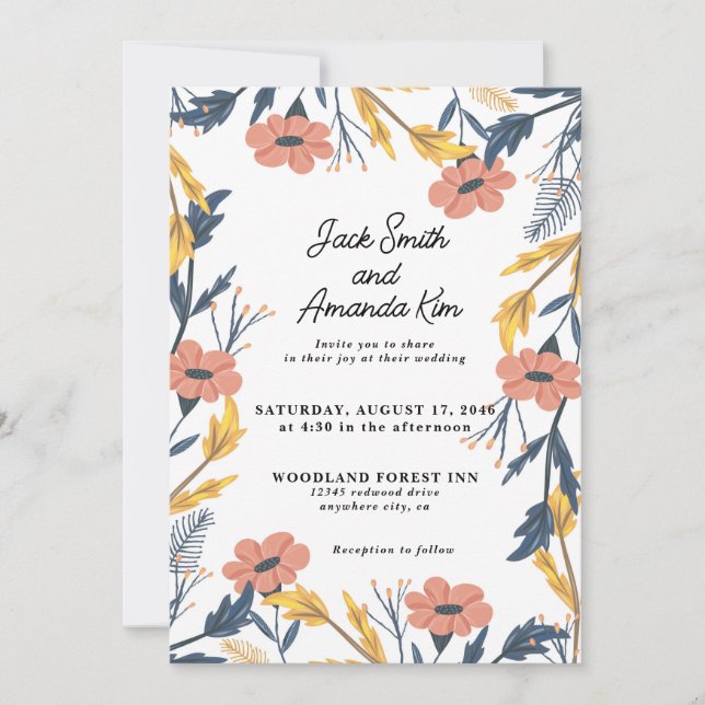 Freuen Sie sich auf die Hochzeitseinladungen der S Einladung (Vorderseite)