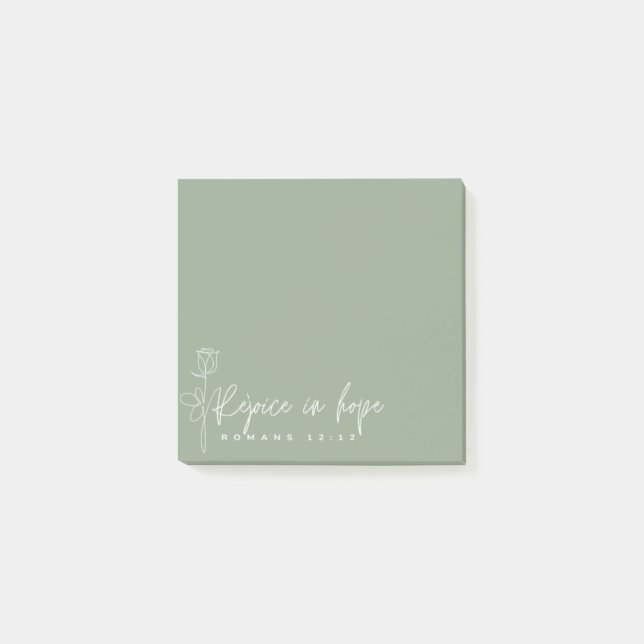 Freuen Sie sich auf die Hoffnung Post-it-Hinweise Post-it Klebezettel (Vorderseite)