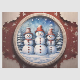 Freuen Sie sich auf die Snowman-Familie mit Access Seidenpapier