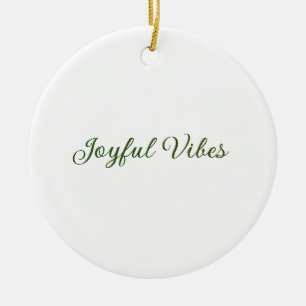 Freuen Sie sich auf die Weihnachtsfeiertage, den N Keramik Ornament