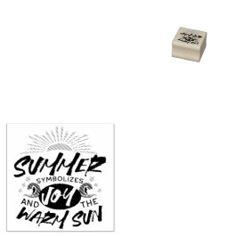 Freuen Sie sich auf ein warmes Sonnenangebot Gummistempel