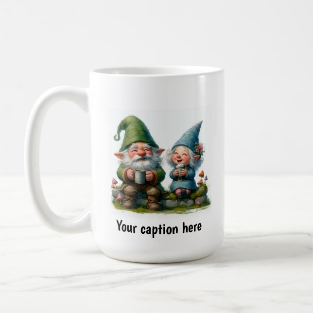 Freuen Sie sich auf eine Kaffeepause Kaffeetasse (Links)