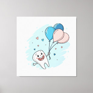 Freuen Sie sich auf einen Cartoon-Stand mit Balloo Leinwanddruck