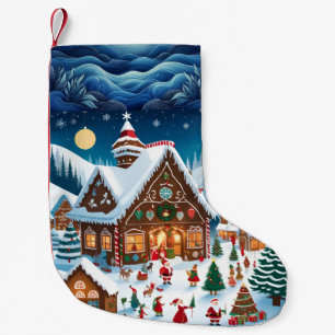 Freuen Sie sich auf einen festlichen Weihnachtsfes Kleiner Weihnachtsstrumpf