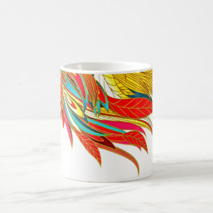 Freuen Sie sich auf elegantes abstraktes Orangengo Kaffeetasse