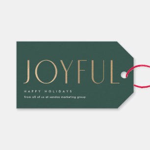 Freuen Sie sich auf Freude an Ihrem Business - Grü Geschenkanhänger