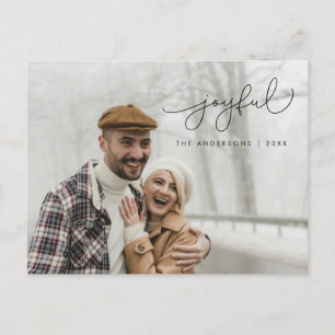 Freuen Sie sich auf Gruß, fröhliches Weihnachts-Fo Postkarte