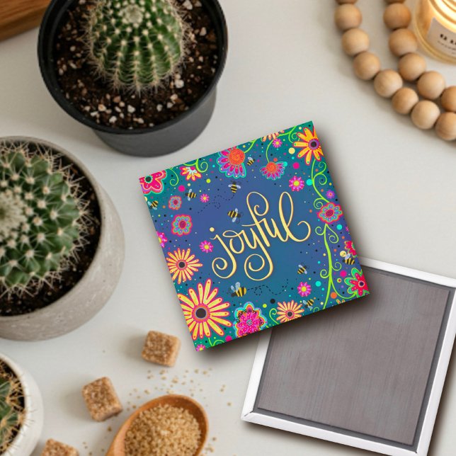 Freuen Sie sich auf Hübsche Blumenbienen Magnet (Von Creator hochgeladen)