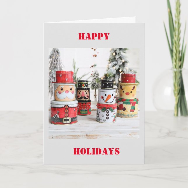 FREUEN SIE SICH AUF IHNEN! FEIERTAGSKARTE (Vorderseite)