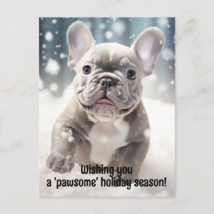 Freuen Sie sich auf individuelle Freude 🐶 französ Postkarte