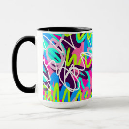 Freuen Sie sich auf moderne Abstrakte Farben Tasse