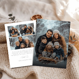 Freuen Sie sich auf Tickets für das Winter Foto We Feiertagskarte