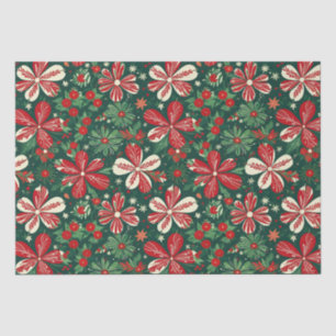 Freuen Sie sich auf Weihnachten-Blume und Sterne Seidenpapier