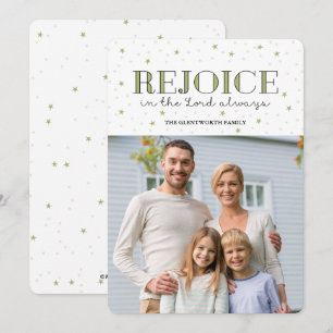 Freuen Sie sich auf Weihnachten Foto Flat Card