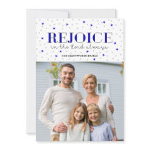 Freuen Sie sich auf Weihnachten Foto Flat Card in