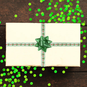 Freuen Sie sich auf Weihnachtsmannmützen in Wavy C Satinband