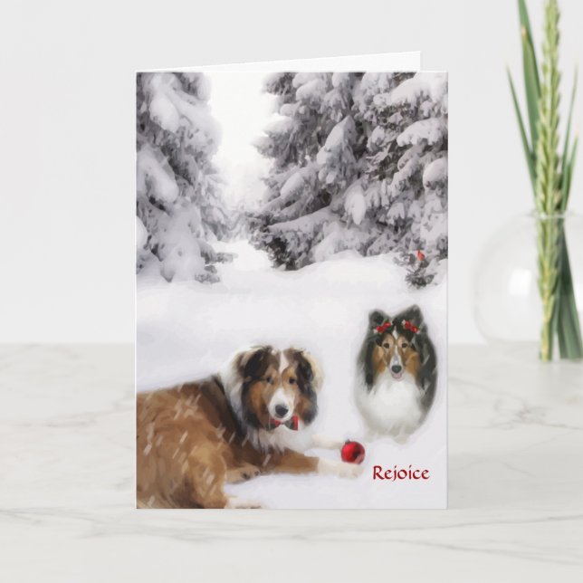 Freuen Sie sich Feiertagskarte (Vorderseite)