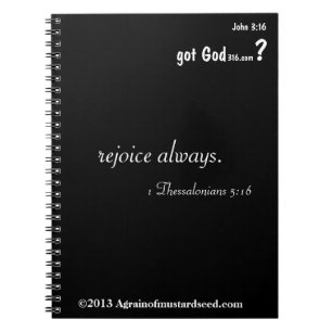 Freuen Sie sich immer auf gotGod316.com Notebook Notizblock