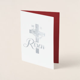 Freuen Sie sich. Jesus ist verschwiegen. Religiöse Folienkarte