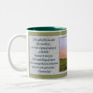 Freuen Sie sich! Zweifarbige Tasse