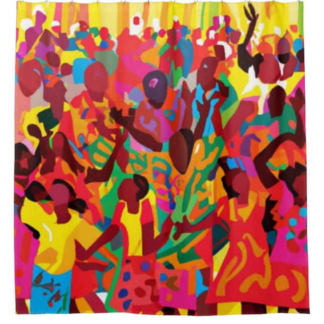 Freuen und fühlen Sie den Heiligen Geist Duschvorhang (Vorderseite)