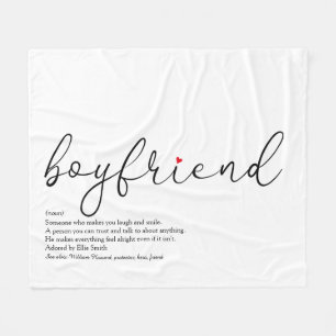Freund-Definitions-Script Rotes Liebesherz Fleecedecke
