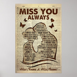 Freund/Ehemann im Himmel Vermisst Poster