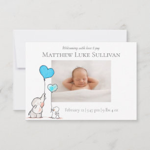 Freund-für immer neues Baby Annoucement Karte