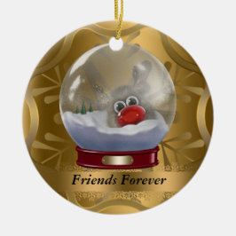 Freund-für immer Weihnachtsverzierung Keramikornament
