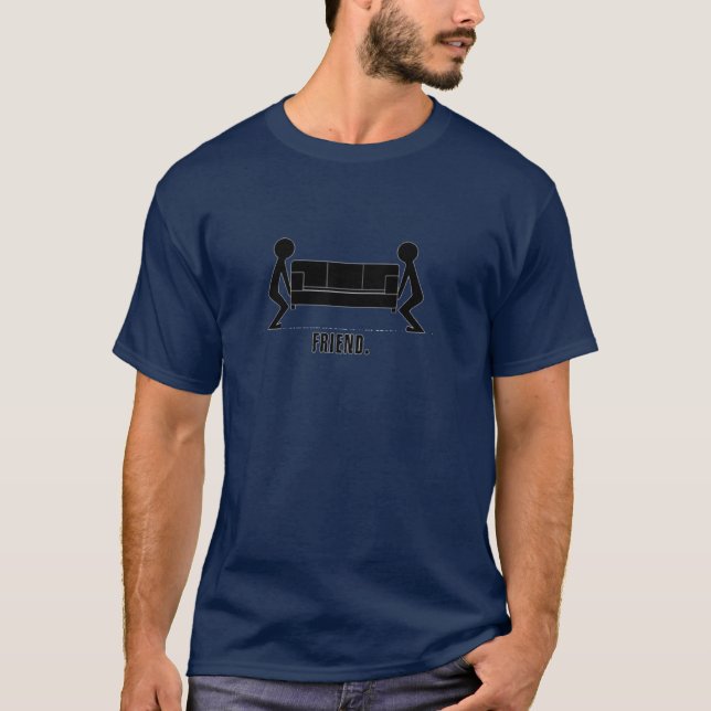 Freund gegen besten Freund T-Shirt (Vorderseite)