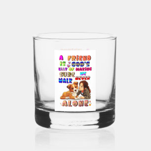 Freund Gottes Weg, um sicherzustellen, dass wir ni Whiskyglas