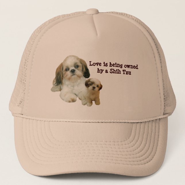 Freund-Hut Shih Tzu Truckerkappe (Vorderseite)