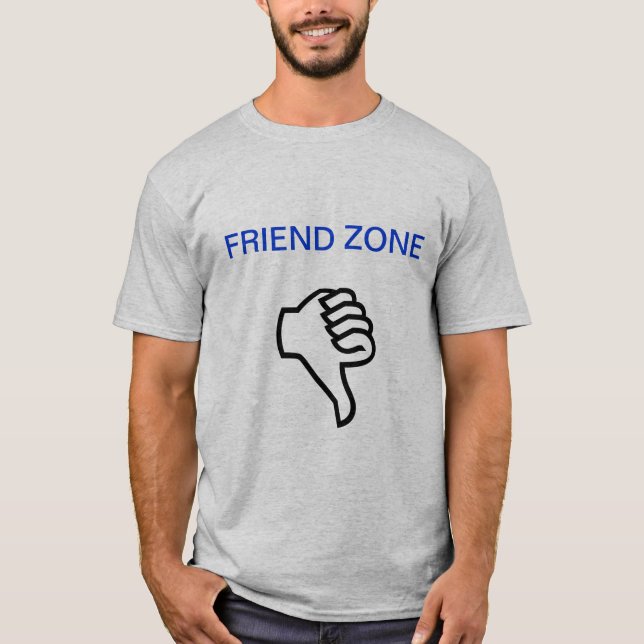 Freund in Zonen aufgeteilt T-Shirt (Vorderseite)