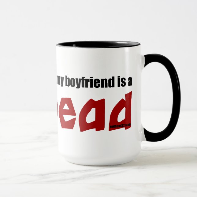 Freund ist ein Redhead Tasse (Rechts)
