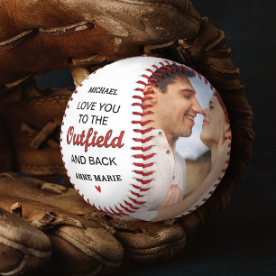 Freund Liebt dich zum Outfield und zurück Foto Baseball