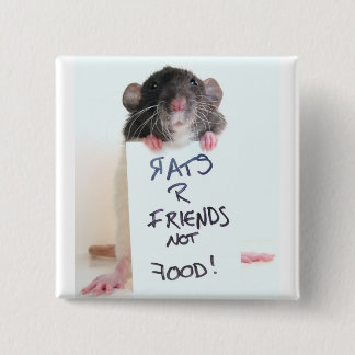 Freund-nicht Nahrung 2 der Ratten-R Button