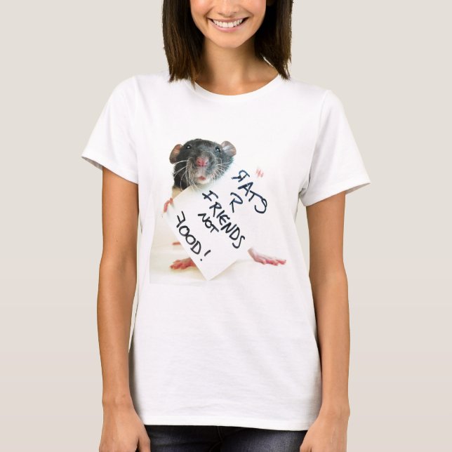 Freund-nicht Nahrung der Ratten-R T-Shirt (Vorderseite)