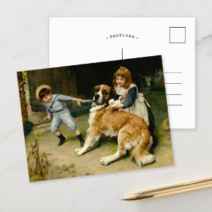 Freund oder Feind   Arthur John Elsley Postkarte