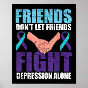 Freund Suizidbewusstsein Psychische Gesundheit Poster