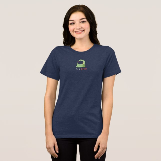 Freund Tri-Blend Shirt (Vorderseite voll)