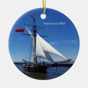 Freund-Wohlwollenverzierung Keramikornament