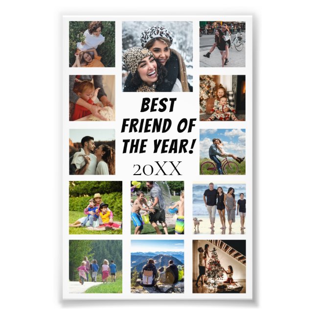 Freunde 13 Foto Collage Best Moments Poster (Vorne)