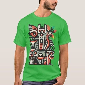 Freunde abstrakter Vogel-Tii-Art T-Shirt