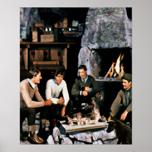 Freunde am Feuer Poster